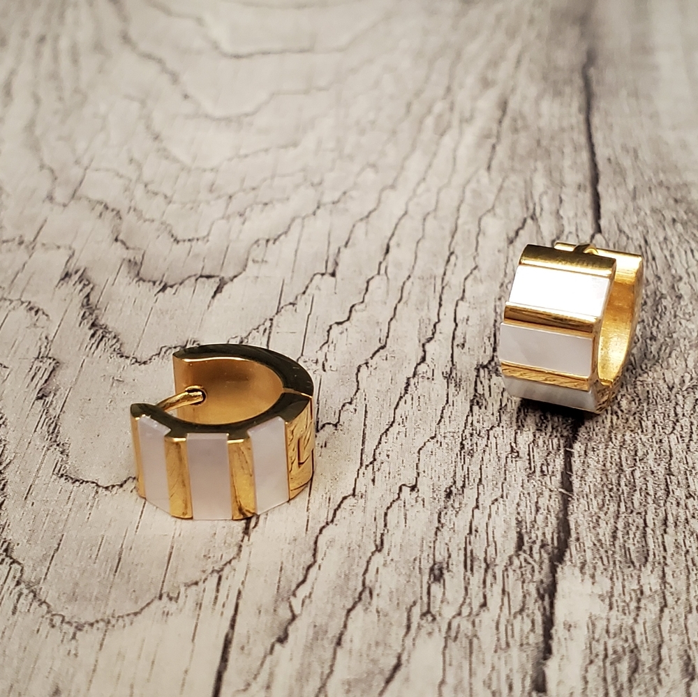 Gold stainless steel earrings